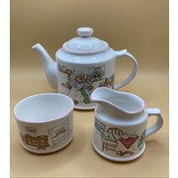 Vintage Tee-Set, Haus Maus Teekanne, Wade Keramik Haus-Maus Design, Geschirr, Kinderparty, Küchen-Deko, Geschenkidee von AdvantageBuyVintage