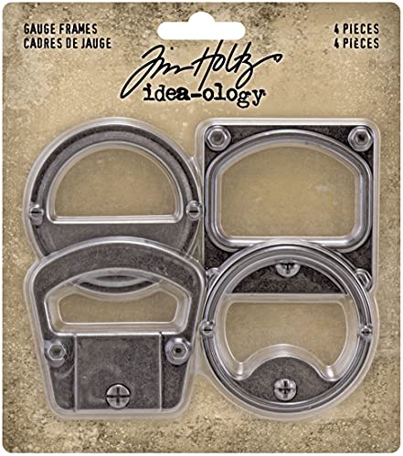 Tim Holtz Advantus TH94141 GAUGE FRAMES PKG Lehre Rahmen Idea-O 4 Stück, 0, 4 von Advantus