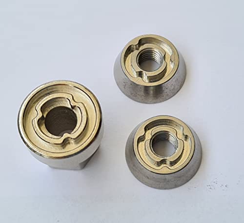 Adventure Xperience 2+1 Anti-Diebstahl Muttern - diebstahlhemmende Sicherheitsmutter inkl. Spezialschlüssel -diverse Setgrößen, Spezialform - M5, M6, M8, M10 Edelstahl rostfrei (M8, 2 Muttern 1 Nuss) von Adventure Xperience