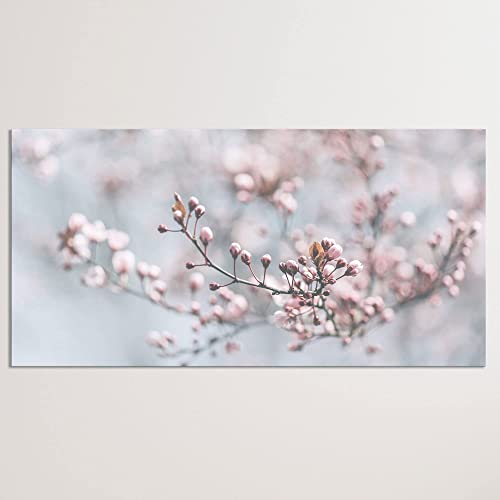 Advertising & Displays Werbecenter Berlin GmbH Leinwandbild Kirschblüte 100 x 50 cm - Modern Art - Druck auf Leinwand - moderner Kunstdruck - XXL Wandbild - Keilrahmen mit Druck von Advertising & Displays Werbecenter Berlin GmbH