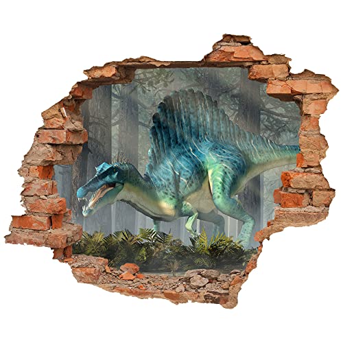 Wandtattoo - Wanddurchbruch mit Aussicht auf "Spinosaurus" 50 x 41 cm (BxH) - Wandsticker von Advertising & Displays Werbecenter Berlin GmbH