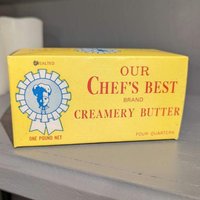 1960Er/70Er Jahre Chef's Best Butter Box - Altes Und Originelles Dekor Für Das Kitchen Country Store St. Louis, Missouri von AdvertisingCollector