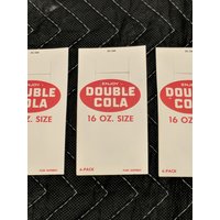 3Er Set Original Double Cola "16 Oz" 6Er Pack Schild - Old & Flaschenhalter Nos New Stock." von AdvertisingCollector