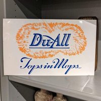 Original 1950Er/60Er Jahre Du-All Mops - Altes & Blechschild von AdvertisingCollector