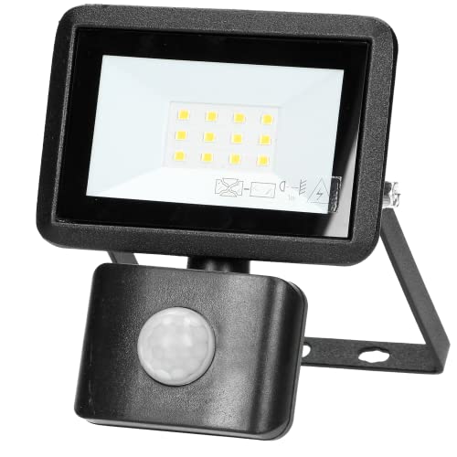 Adviti FARO S Led Strahler mit Bewegungsmelder Aussen IP44 Wasserdicht (10W,800lm) von Adviti