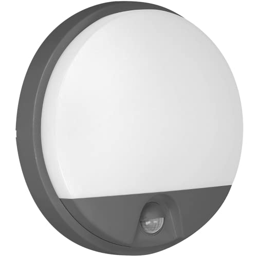 Advitit Agat Modern Aussenlampe mit Bewegungsmelder 4000K IP54 (800lm Grau) von Adviti