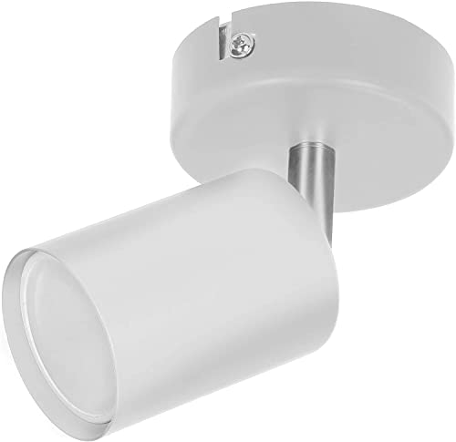 Advitit DOA SP 1 Strahler Deckenleuchte und Wandleuchte Spot GU10 max 2 x 50 W IP20 (Glühbirne separat gekauft) (Weiß) von Adviti