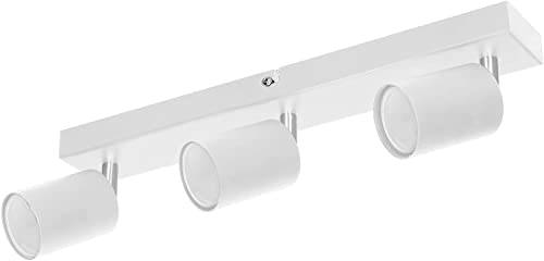 Advitit DOA SP 3 Strahler Deckenleuchte und Wandleuchte Spot GU10 max 3x 50 W IP20 Glühbirne separat gekauft (Weiss) von Adviti