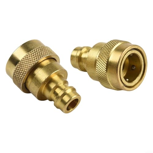 2 Stück für R134A auf R1234YF Messing-Adapter mit verstellbaren Druckanschlüssen, ideal für Klimaanlagen von Advokingtap