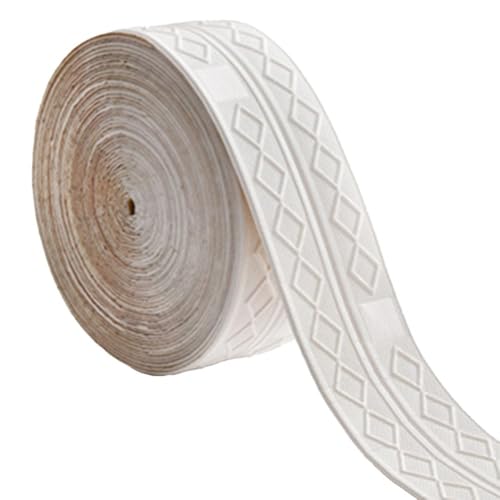 3D-Diamant-Design-Wandsockelleiste 18 4 m selbstklebender PVC-Schaumstoff für Heimdekoration (A1) von Advokingtap