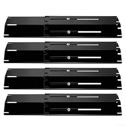 4 Stück Grill Heizplatten Ersatzteile Einstellbare Edelstahl Hitzeschilder für Gasgrills Kompatibel mit verschiedenen Modellen und Größen von Advokingtap