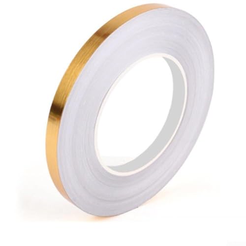 50 m Spaltband für Keramikfliesen, wasserdicht und geeignet für Küche, Bad und Wohnzimmer Designs (Gold 1 cm) von Advokingtap