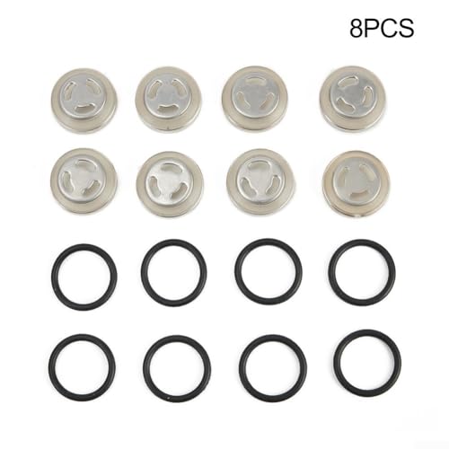 8 Stück 18 mm Schauglas für Motorrad-Bremsbehälter mit Gummidichtungssatz 8 Stück 18 mm Schauglas für Motorrad-Bremsbehälter mit Gummidichtungssatz von Advokingtap