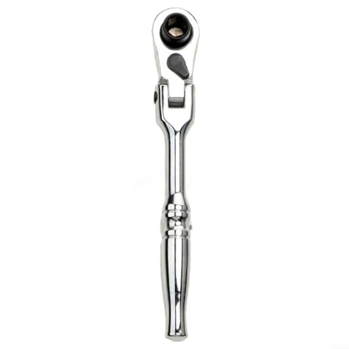 Advokingtap 2-in-1 Mehrzweck-Ratschengriff, wendbar, belastbar, 1/4 Zoll Metallwerkzeug mit flexiblem Design (Silber) von Advokingtap