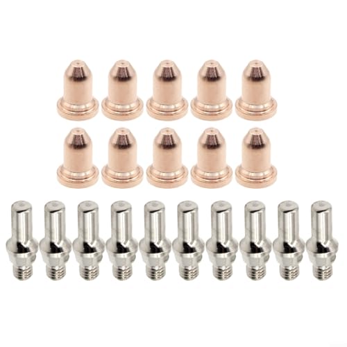Advokingtap 20-teiliges Plasmaschneidbrenner-Verbrauchsmaterial-Set passend für LC25 Brenner mit stabilem Schneiddruck von 0,6–0,75 MPa Advokingtap 20-teiliges Plasmaschneidbrenner-Verbrauchsmaterial-Set passend für LC25 Brenner mit stabilem Schneiddruck von 0,6–0,75 MPa von Advokingtap