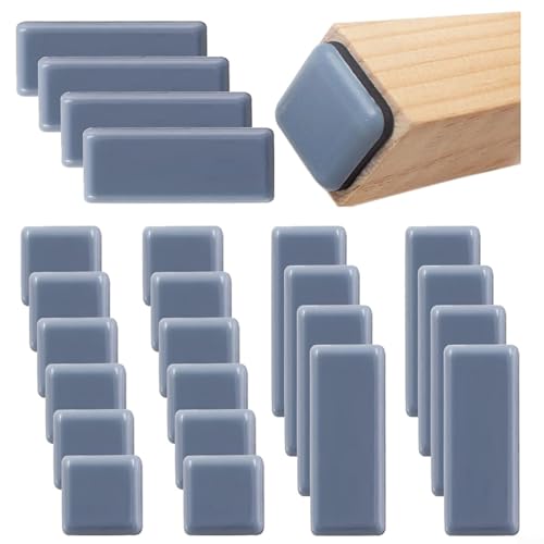 Advokingtap 24-teiliges Möbelgleiter-Set, selbstklebend, PTFE-Bodenschutz, quadratisch, rechteckig, zum Schutz von Böden von Advokingtap