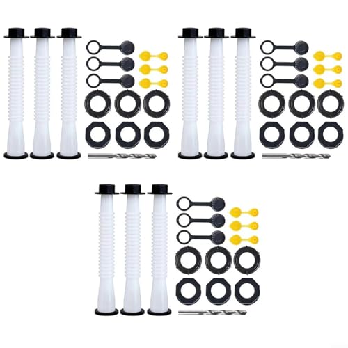 Advokingtap 3 Sets Gasdosenauslauf Ersatz-Set mit Sechskantmutter Ölführungsrohr für Blitz Midwest Scepter Dosen Advokingtap 3 Sets Gasdosenauslauf Ersatz-Set mit Sechskantmutter Ölführungsrohr für Blitz Midwest Scepter Dosen von Advokingtap