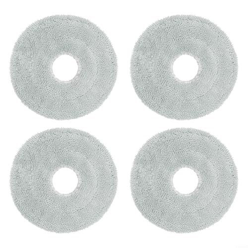 Advokingtap 4/10 Stück Mikrofaser-Wischtuch-Ersatz-Pads kompatibel mit Mijia M40 D110CN M40S OV31CN Roboter-Staubsauger (4 Stück) von Advokingtap