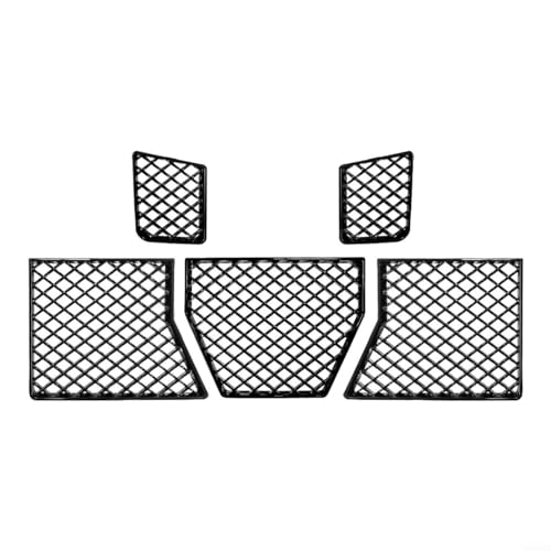 Advokingtap 5 Stück Auto Frontstoßstange Mitte Unterer Kühlergrill Mesh Guard passend für BMW G87 M2 2023–2025, einfache Installation (glänzendes Schwarz) von Advokingtap
