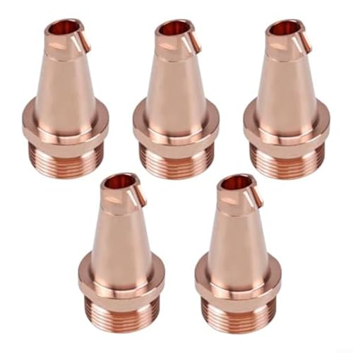 Advokingtap 5 Stück Kupfer-Schweißdüsenspitzen, Gewinde, 35 mm Höhe, Drahtzuführungs-Set für 0,8–2,0 mm Draht (1,6 mm) von Advokingtap