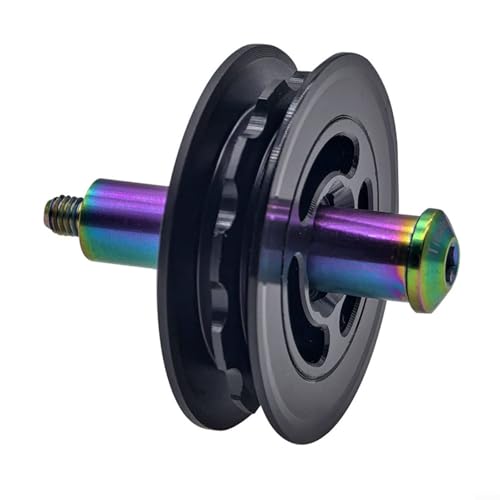 Advokingtap 8 mm/10 mm Kettenspanner Riemenscheibe und Ti-Legierungsbolzen Kit für Brompton Faltrad Fahrradkomponenten (Innendurchmesser 10 mm) von Advokingtap