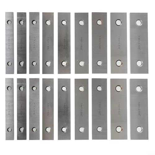 Advokingtap 9 Paar 15,2 cm legierter Stahl Parallelsatz Länge 1/4 Zoll Dicke geschliffen Maschinist Werkzeug von Advokingtap