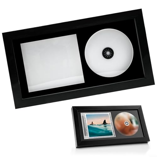 Advokingtap CD-Display-Rahmen aus Massivholz mit Acryl-Panel-Wandhalterung für Albumcover, Kunstsammlung, Heimbüro-Dekor Advokingtap CD-Display-Rahmen aus Massivholz mit Acryl-Panel-Wandhalterung für Albumcover, Kunstsammlung, Heimbüro-Dekor von Advokingtap
