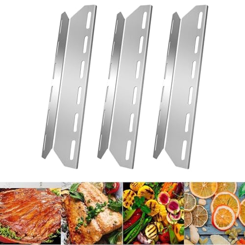 Advokingtap Edelstahl-Heizplatten Ersatzteile für Grill-Modelle 720-0234/720-0289/720-0335, rostfrei und leicht zu reinigen (3 Stück) von Advokingtap