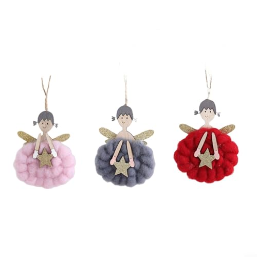 Advokingtap Engel Weihnachtsbaum Ornamente Plüsch Stoff Hängende Dekorative Puppe Urlaub Home Decor von Advokingtap
