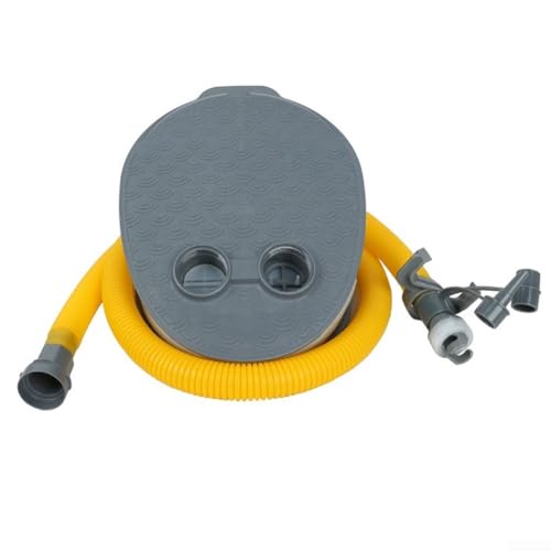 Advokingtap Fußpumpe für Schlauchboote, Luftmatratzen, Campingmatratzen, Surfbretter – vielseitige Outdoor-Luftpumpe mit Doppeldüsen (25,4 cm) von Advokingtap