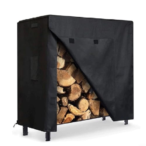 Advokingtap Kaminholzregal mit wasserdichter Abdeckung, 120 cm x 61 cm x 106 cm von Advokingtap