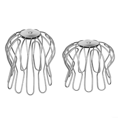 Advokingtap Laubfangkörbe für Dachrinne, Fallrohr, Laubschutz, verstellbar, 75–85 mm und 90–100 mm, 2 Stück von Advokingtap