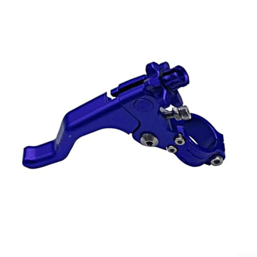 Advokingtap Motorrad CNC Aluminium Kupplungshebel Lenker Ein-Finger kurzer Zug für Stunt-Reiten (blau) von Advokingtap