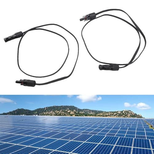 Advokingtap Photovoltaik-Solar-Verlängerungskabel mit vorinstallierten Steckern und Buchsen, flexibler Draht (200 cm), 2 Stück von Advokingtap