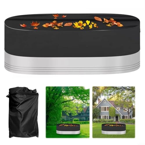 Advokingtap Poolabdeckung mit oberirdischem Pool, ovaler Solar-Pool-Schutz mit verstellbaren Kordelzügen an der Unterseite (240 x 60 x 30 cm) von Advokingtap