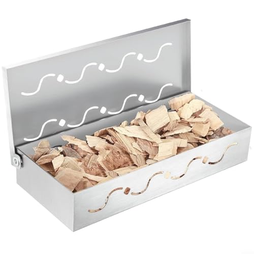 Advokingtap Räucherbox aus Edelstahl, 30,5 cm, 2 Stück von Advokingtap