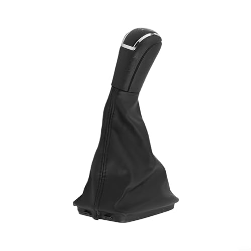 Advokingtap Schaltknauf für Skoda Fabia MK1 2000 2008 mit Lederstiefel, 5 oder 6 Gänge, direkter Ersatz (5 Gang schwarz) von Advokingtap
