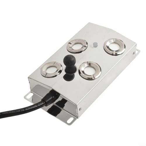 Advokingtap Vielseitiger Zerstäuber für Fischteich, Steingarten, Landschaft, Wasserlandschaft, Dekoration, leiser Betrieb, einfache Installation, 2–10 Düsen, weiß (Vierkopf) von Advokingtap