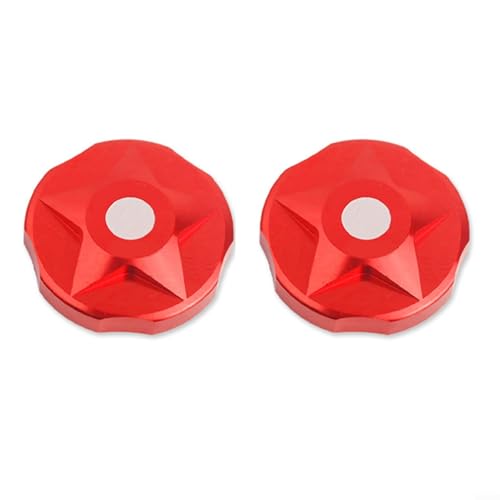 Advokingtap Vorderradgabelabdeckung aus Aluminiumlegierung, Federungskappe für AV-Ventil, kompatibel mit Magura Fox DT/RockShox, Rot, 2 Stück Advokingtap Vorderradgabelabdeckung aus Aluminiumlegierung, Federungskappe für AV-Ventil, kompatibel mit Magura Fox DT/RockShox, Rot, 2 Stück von Advokingtap