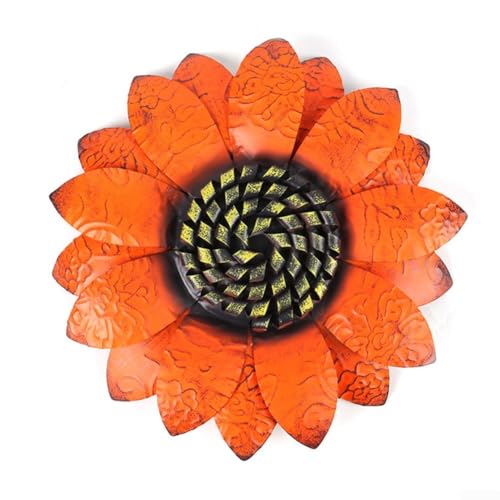 Artistic Iron Wall Hanging Beautiful Sunflower Design for Home Interiors (Orange) von Advokingtap