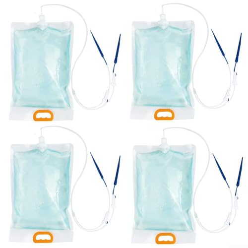 Automatische Tropfbewässerungsbeutel 4 Stück 3 5L mit einstellbarer Durchflussmenge für Pflanzenbewässerung (A) von Advokingtap