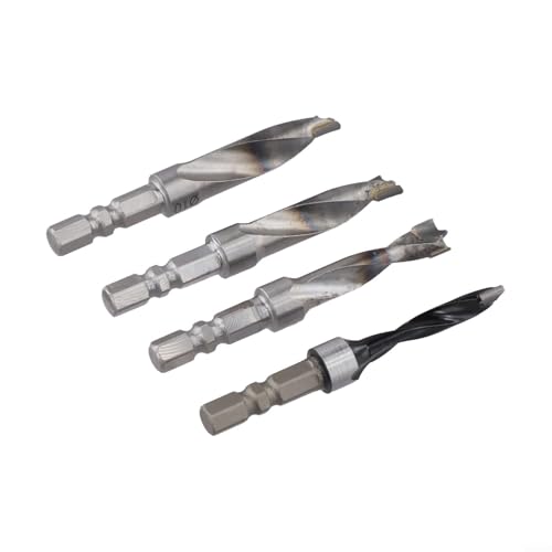 Bohrer-Set mit sechseckigem Griff, für Holzbearbeitung, Sperrholz und Metallbohraufgaben, 4 Stück Bohrer-Set mit sechseckigem Griff, für Holzbearbeitung, Sperrholz und Metallbohraufgaben, 4 Stück von Advokingtap