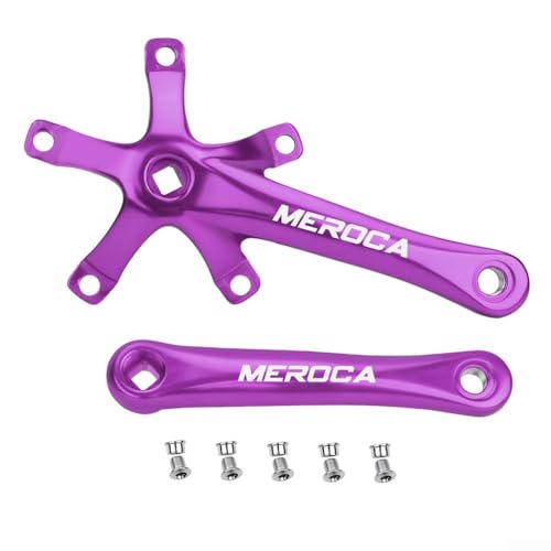 CNC gefrästes Fahrradkurbel-Set 170 mm, 130 mm für BCD, entworfen für Mountainbiking-Leistung und Zuverlässigkeit (lila) von Advokingtap