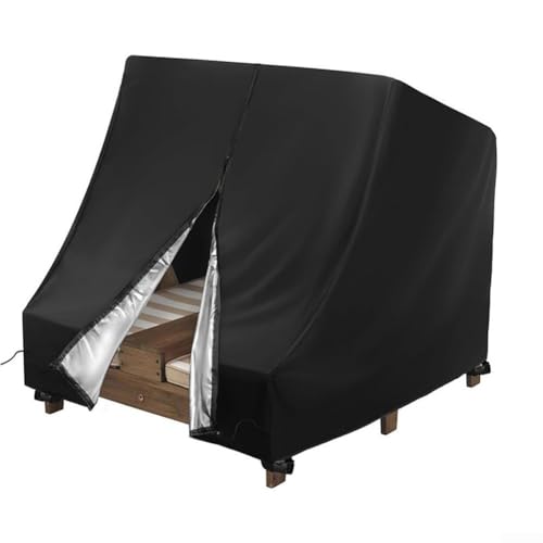 Doppel Lounge Abdeckung für Kinder Outdoor-Möbel, wasserdichtes und winddichtes Oxford-Gewebe zum Schutz von Advokingtap