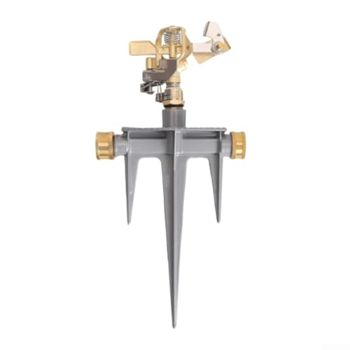Drehbarer Messingsprinkler mit 360-Grad-Sprühabdeckung für Rasen- und Gartenbewässerung, mit Aluminium-Legierung und verstellbaren Einstellungen Drehbarer Messingsprinkler mit 360-Grad-Sprühabdeckung für Rasen- und Gartenbewässerung, mit Aluminium-Legierung und verstellbaren Einstellungen von Advokingtap