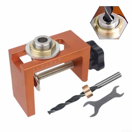 Dübelvorrichtungs-Set für Schrankmontage und DIY-Projekte mit einstellbarer Bohrtiefe (10 mm) von Advokingtap