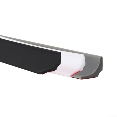 Duschbereich-Abdichtungslösung mit flexiblem Design, um unerwünschte Verschüttungen effektiv zu blockieren (schwarz, 400 cm) von Advokingtap
