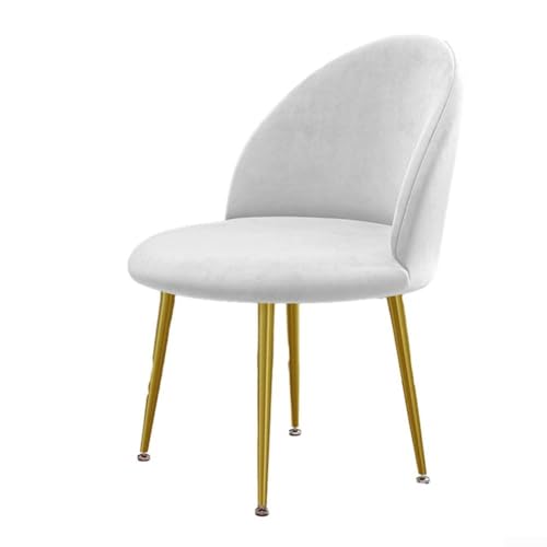 Elastischer Silberfuchs-Samtstuhlbezug, Entenschnabel-Design für Esszimmerstühle, weich und bequem, maschinenwaschbar und schmutzabweisend (hellgrau) von Advokingtap