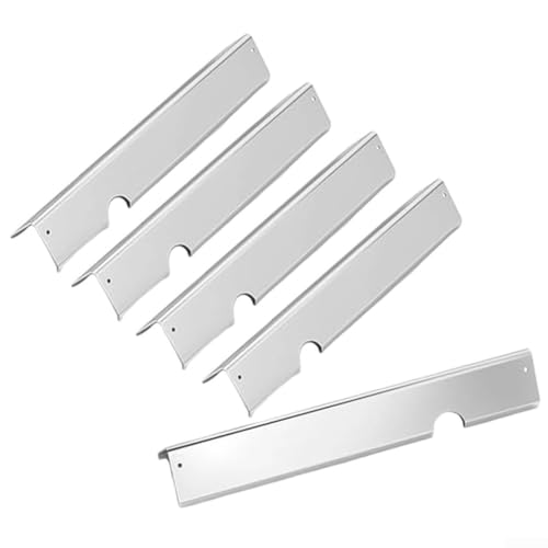 Ersatz-Edelstahl für Flavorizer Bars für Weber II 300 Serie, 5 Stück zur Verbesserung der Kochleistung und des Geschmacks (Silber) von Advokingtap