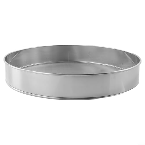 Feinmaschiges Mehlsieb aus hochwertigem Edelstahl für optimale Mehlfilterergebnisse (30 cm) von Advokingtap
